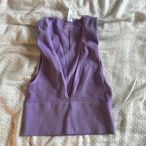 Purple crop top urban outfitters
